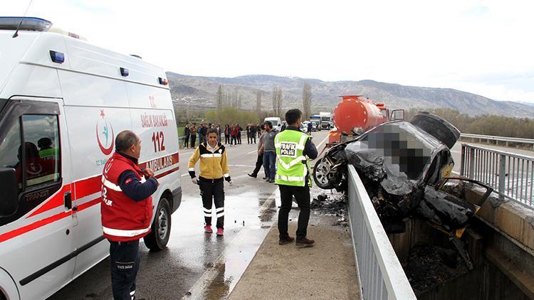 Sivastaki trafik kazasında feci ölüm