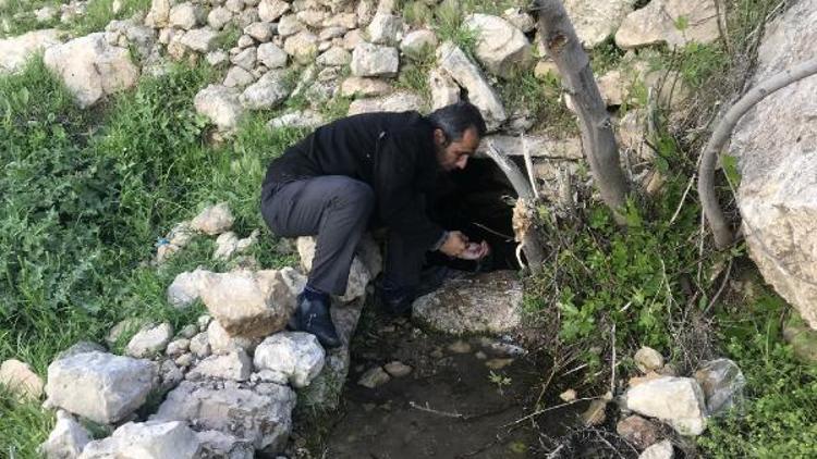 Derikte 20 yıldır akmayan Peri Pınarından su geldi