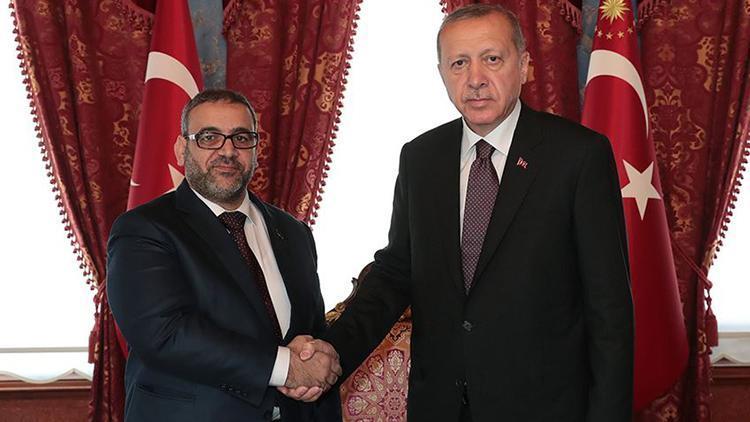 Erdoğan, Halid El-Meşriyi kabul etti