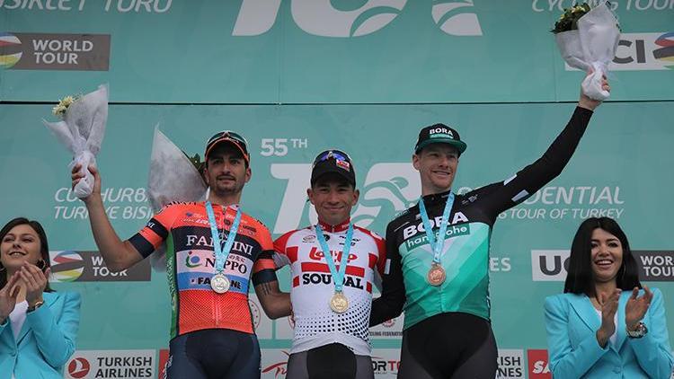 55. Cumhurbaşkanlığı Türkiye Bisiklet Turu 4. etabını Caleb Ewan kazandı