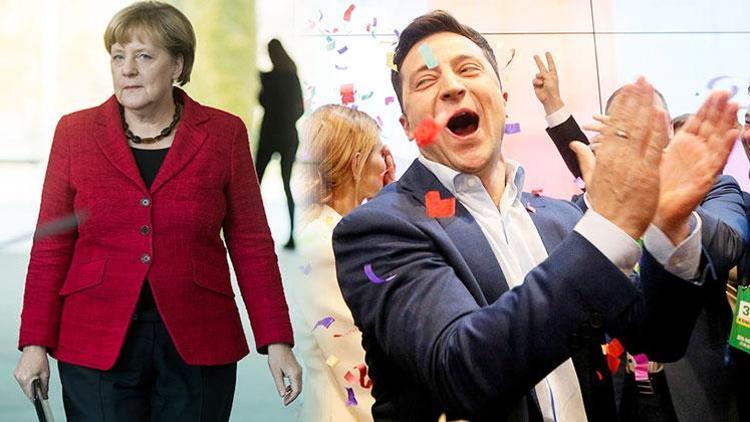 Merkel’den Zelenskiy’e tebrik telefonu