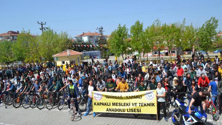 Kötü alışkanlıklara karşı pedal çevirdiler