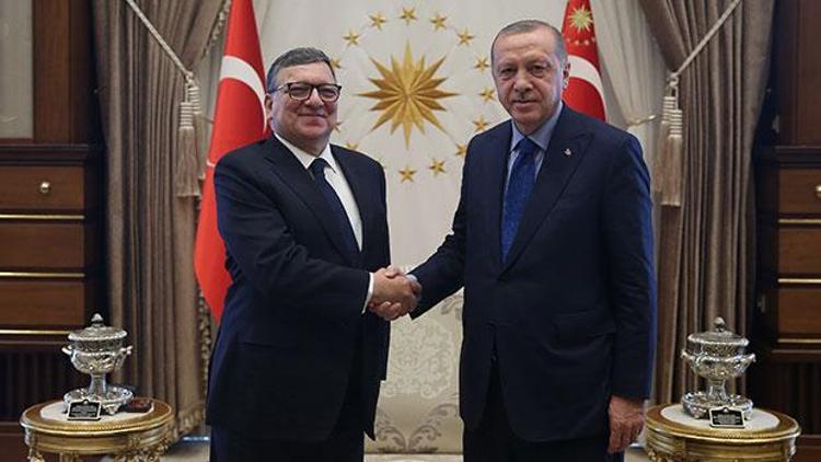 Cumhurbaşkanı Erdoğan, eski AB Komisyonu Başkanı Barroso ile görüştü