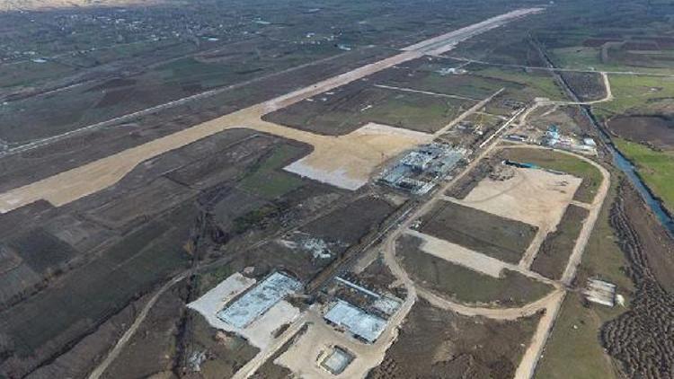 Tokatta yeni havalimanı inşaatının yüzde 50lik kısmı tamamlandı