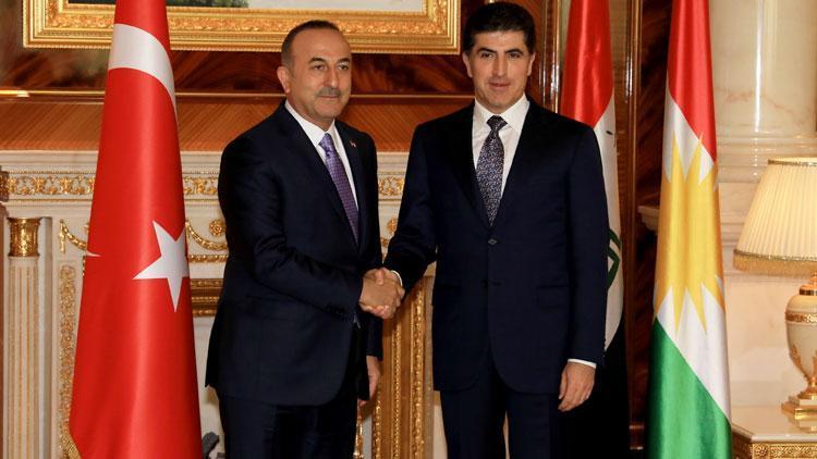 Bakan Çavuşoğlu, IKBY Başbakanı Neçirvan Barzani ile görüştü