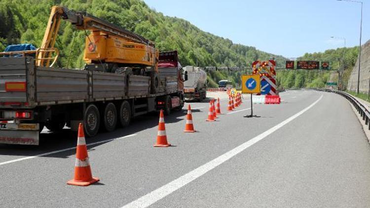 TEMin Bolu Dağı geçişindeki viyadüklerde çalışma başladı, 24 Mayısa kadar kapalı