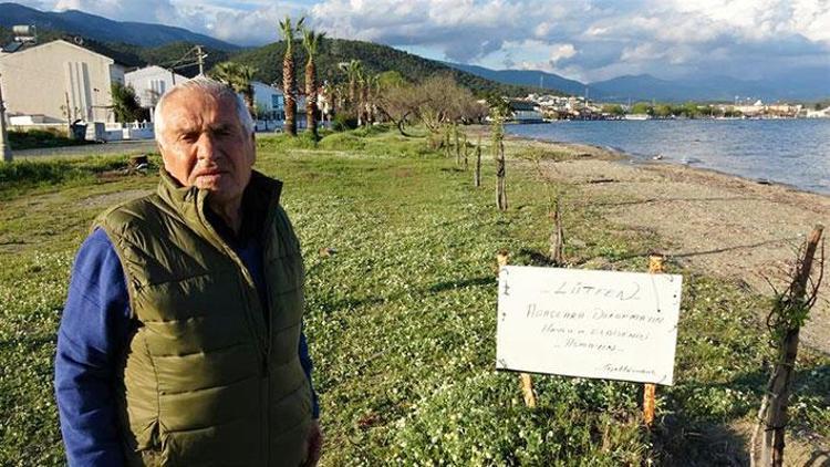 İğde nöbeti: Ağaçlarına zarar verilince tatilini erkene alıp Türkiye’ye gitti