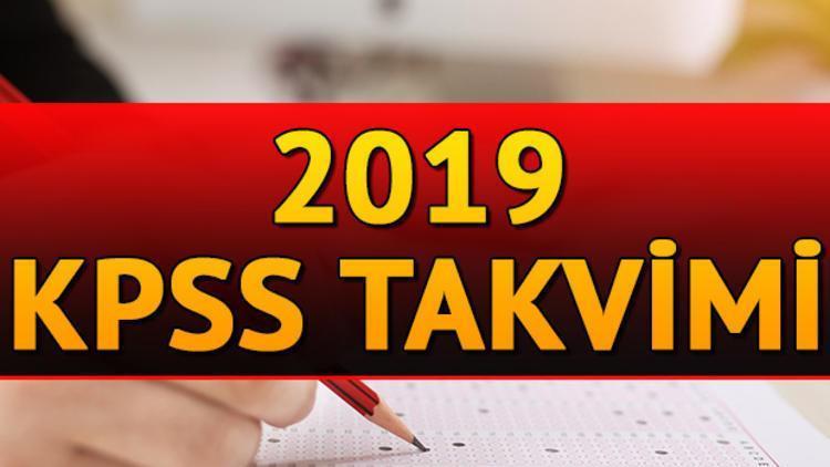 KPSS 2019 başvuruları için son gün ne zaman KPSS oturumları ne zaman