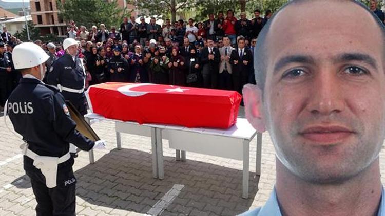 Şehit polis Muammer Ateş için Bayburtta hazin tören