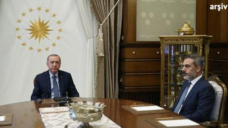 Cumhurbaşkanı Erdoğan, Hakan Fidanı kabul etti