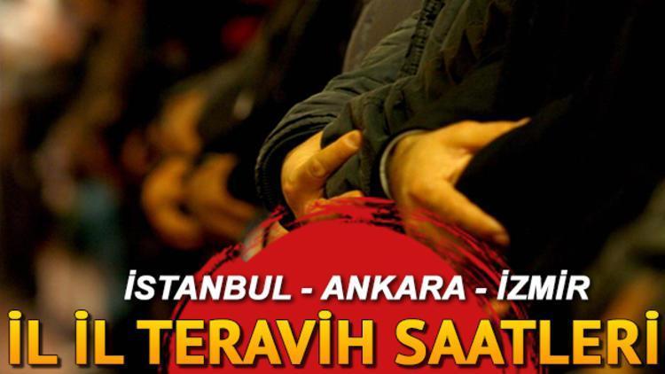 Teravih namazı saat kaçta kılınacak İstanbul Ankara İzmir il il teravih saatleri