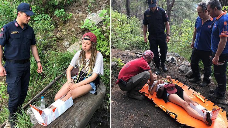 Kanyonda mahsur kalan Rus turist için seferber oldular