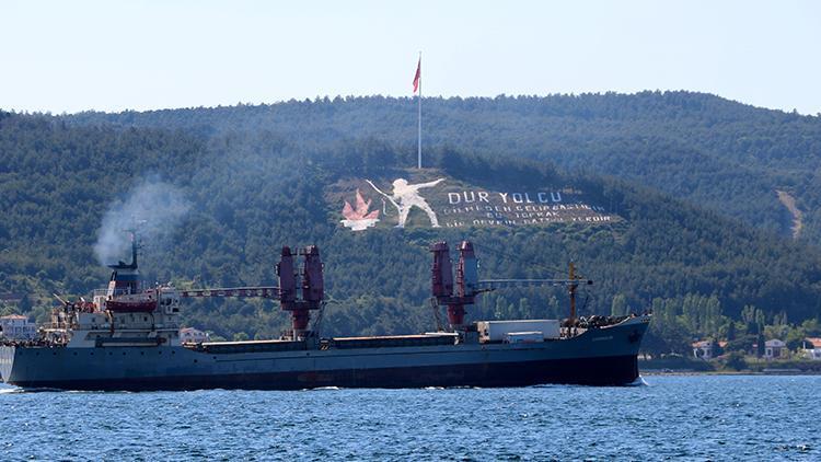 Rus askeri kargo gemisi, Çanakkale Boğazından geçti