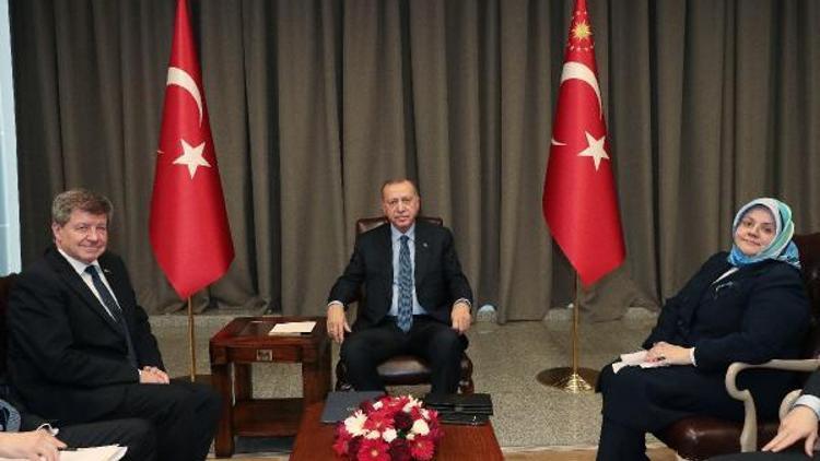 Cumhurbaşkanı Erdoğan, Uluslararası Çalışma Örgütü Genel Direktörü Guy Ryderi kabul etti