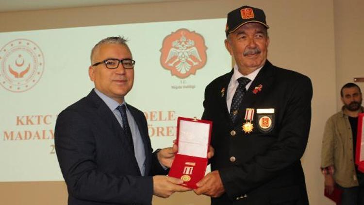 Niğde’de 39 Kıbrıs Gazisine madalya verildi