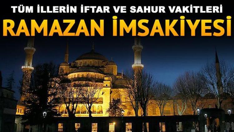 İstanbul Ankara ve İzmirde iftar saat kaçta yapılacak Diyanet 29 Mayıs il il iftar saatleri