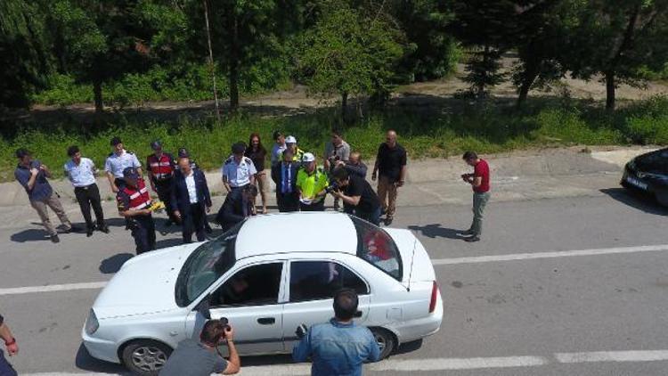 Sinopta, Vali Şakalar trafik denetimlerine katıldı