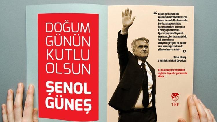 TFF, Şenol Güneşin doğum gününü kutladı