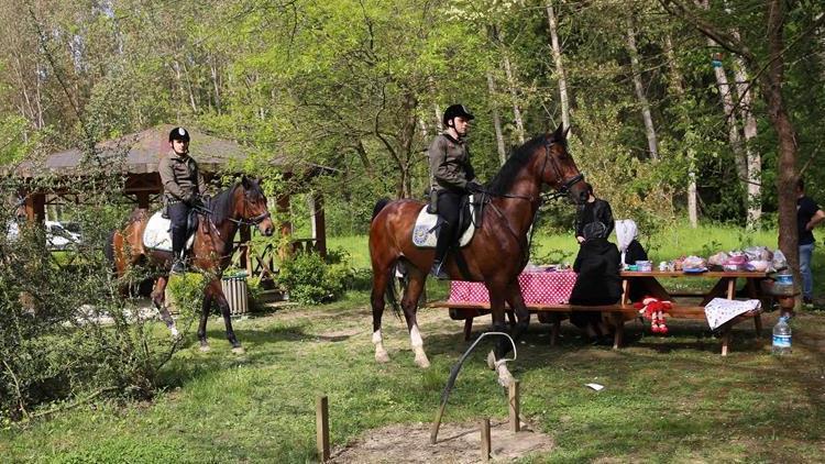 Belgrad Ormanlarına atlı koruma ekibi