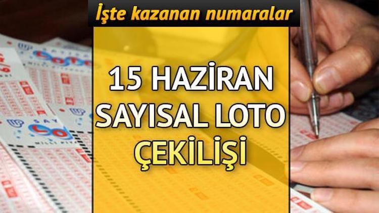 Sayısal Lotoda 3 kişi büyük ikramiyeyi paylaştı | MPİ 15 Haziran Sayısal Loto sonuçları