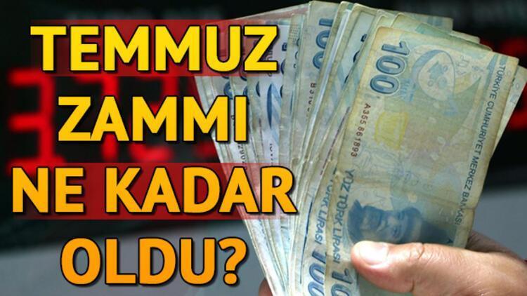 Emekli temmuz zammı belli oldu Emekli maaşları ne zaman yatacak