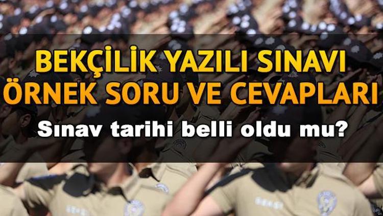 2019 bekçilik yazılı sınavı ne zaman yapılacak Bekçilik alımı örnek sınav soruları