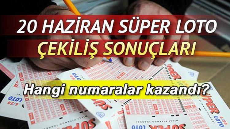 20 Haziran MPİ Süper Loto çekiliş sorgulama ekranı Süper Lotoda dev ikramiye haftaya devretti