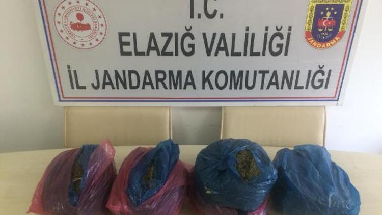 Elazığda 6 kilo 650 gram esrar ele geçirildi