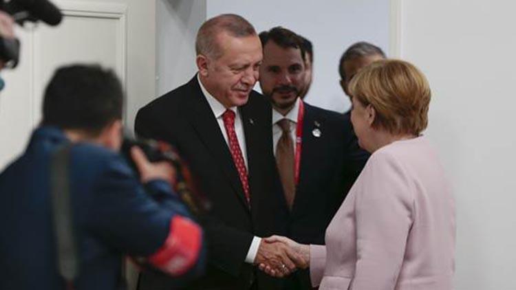 Cumhurbaşkanı Erdoğan, Merkel ile görüştü