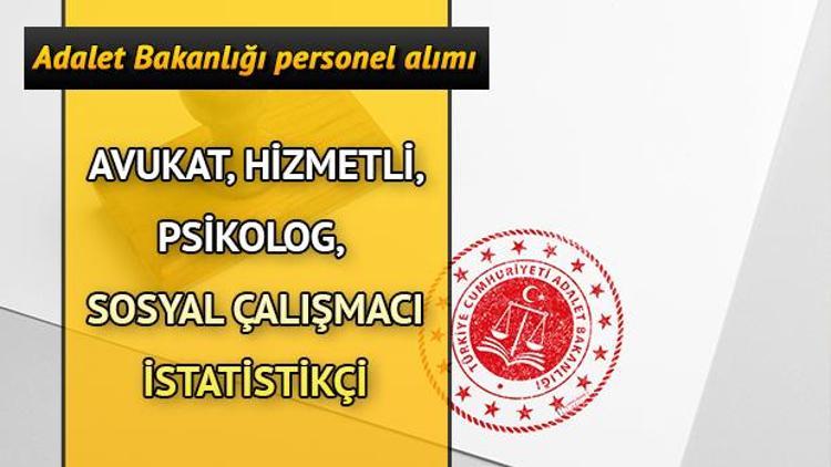 Adalet Bakanlığı Psikolog ve Sosyal Çalışmacı 276 personel alımı yapıyor