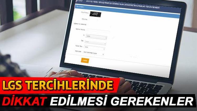 LGS tercihleri nasıl yapılır E Okul girişi ile lise tercih ekranı