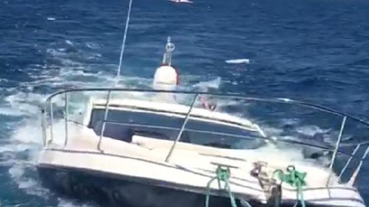 Batığa çarpıp, su alan yatın kaptanı ve 5 kişiyi Sahil Güvenlik kurtardı