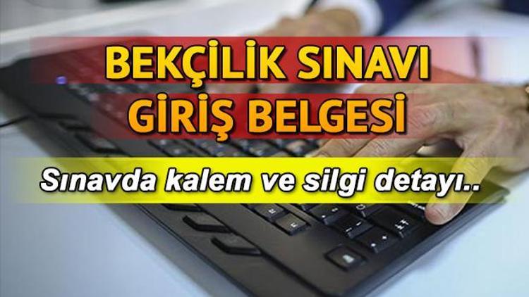 Bekçilik sınavı ne zaman yapılacak Bekçilik sınavı örnek soruları