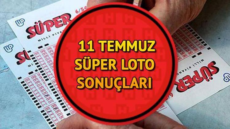 Milli Piyango 11 Temmuz Süper Loto sonuç sorgulama ekranı | Süper Loto çekilişi tamamlandı