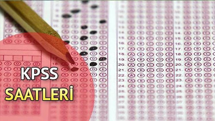 KPSS eğitim bilimleri sınavı saat kaçta başlayacak