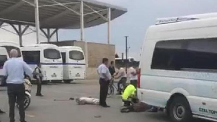 Otogarda yolcu minibüsünün çarptığı yaşlı kadın öldü