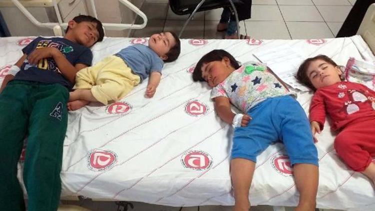 Zehirlenen Iraklı 4 kardeş, hastaneye kaldırıldı