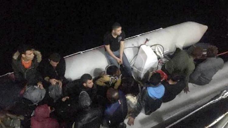 Datça açıklarında 21 kaçak göçmen yakalandı
