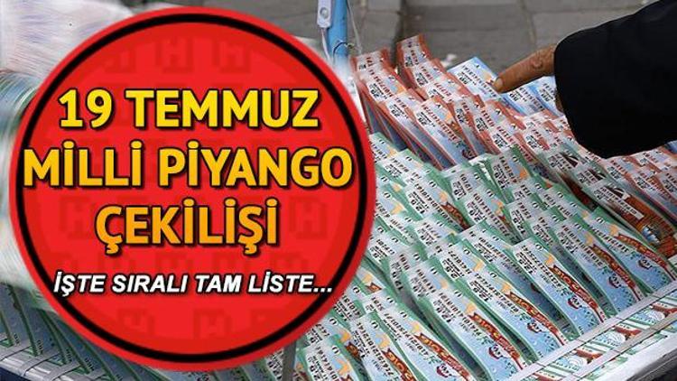 MPİ 19 Temmuz Milli Piyango sonuç sorgulama-Milli Piyango çekiliş sonuçları açıklandı