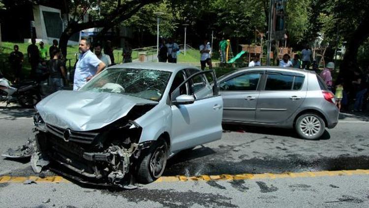 Şişlide otomobilin çarptığı kaldırımdaki kadını hayatta tutabilme seferberliği