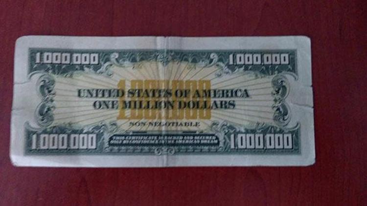 Sahte mi gerçek mi 1 milyon dolarlık banknot ele geçirildi