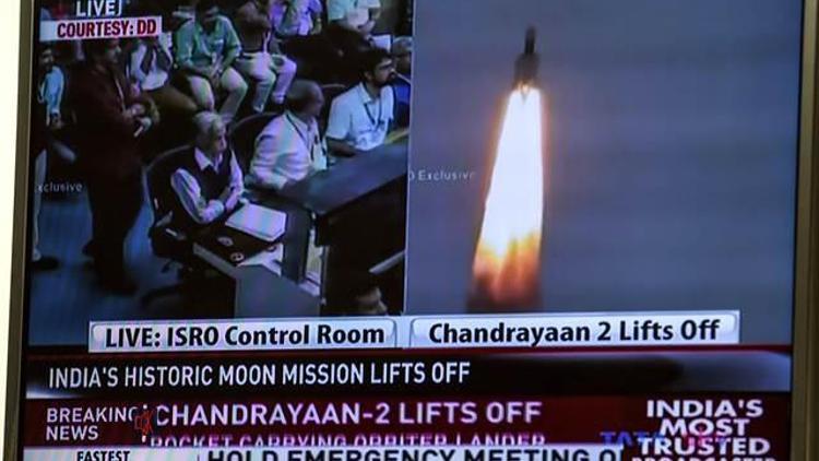 Hindistan, Chandrayaan-2yi uzaya gönderdi