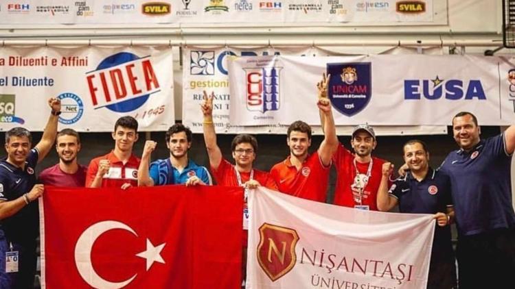 Nişantaşı Üniversitesi masa tenisinde üst üste 2nci kez Avrupa şampiyonu