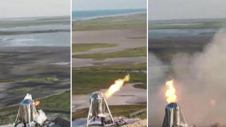 SpaceX’in uzay aracı, kalkış öncesi alev aldı