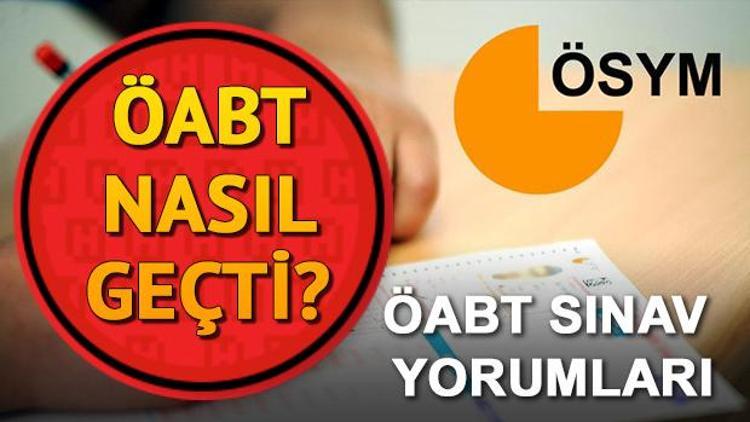 KPSS ÖABT soruları için yorumlar gelmeye başladı İşte, ilk yorumlar