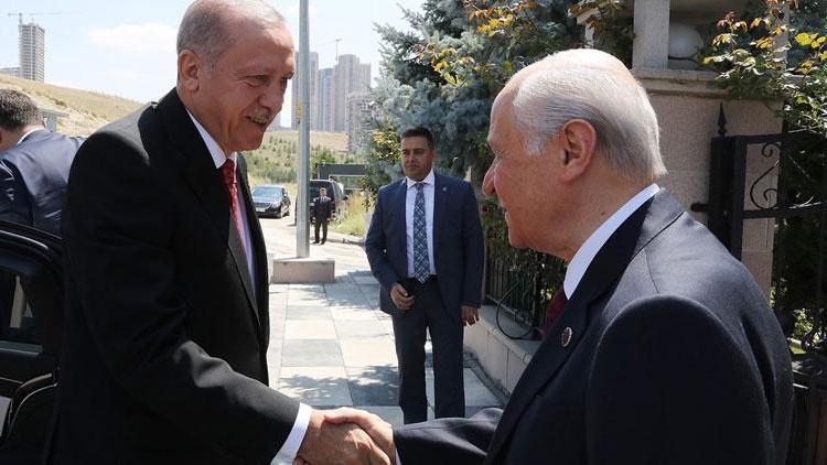 Cumhurbaşkanı Erdoğandan Devlet Bahçeliye ziyaret