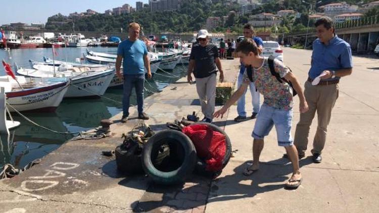 Zonguldakta denizden çıkarılan atıklar şaşırttı