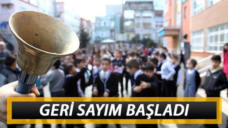 Okulların açılmasına kaç gün kaldı Okullar ne zaman açılacak