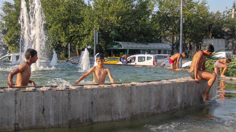 Süs havuzunda tehlikeli eğlence