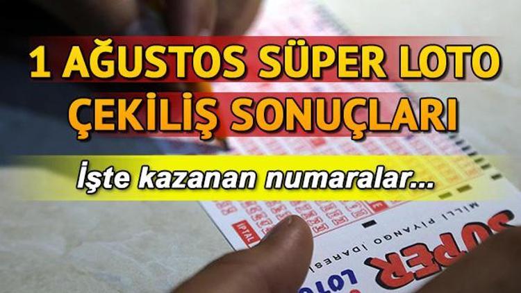 Süper Lotoda 20 milyon TL haftaya devretti 1 Ağustos MPİ Süper Loto çekiliş sonuçları